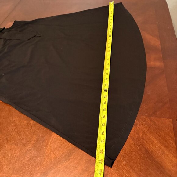 Robbie Bee Black Petite Sleeveless A-Line Dress With Bow Accent - Picture 5 of 8